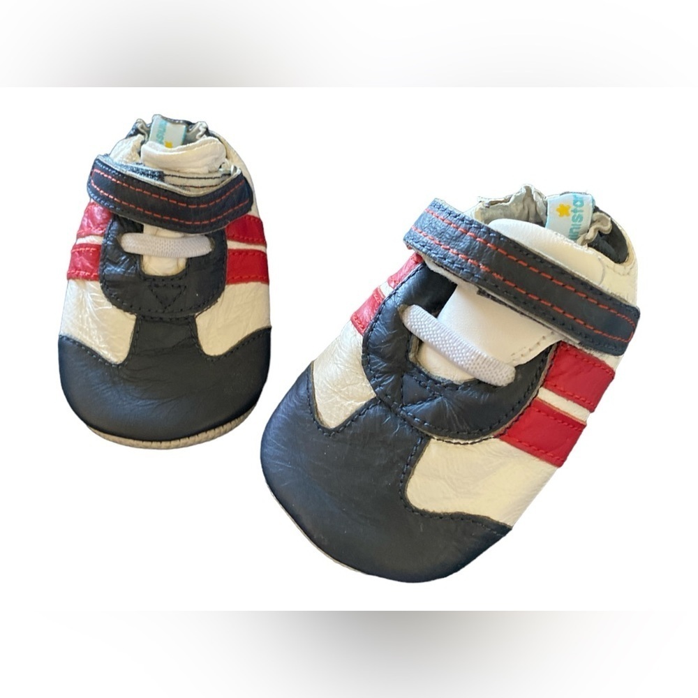 Ministar baby crib shoes leather uppers and lining small 0-6 months